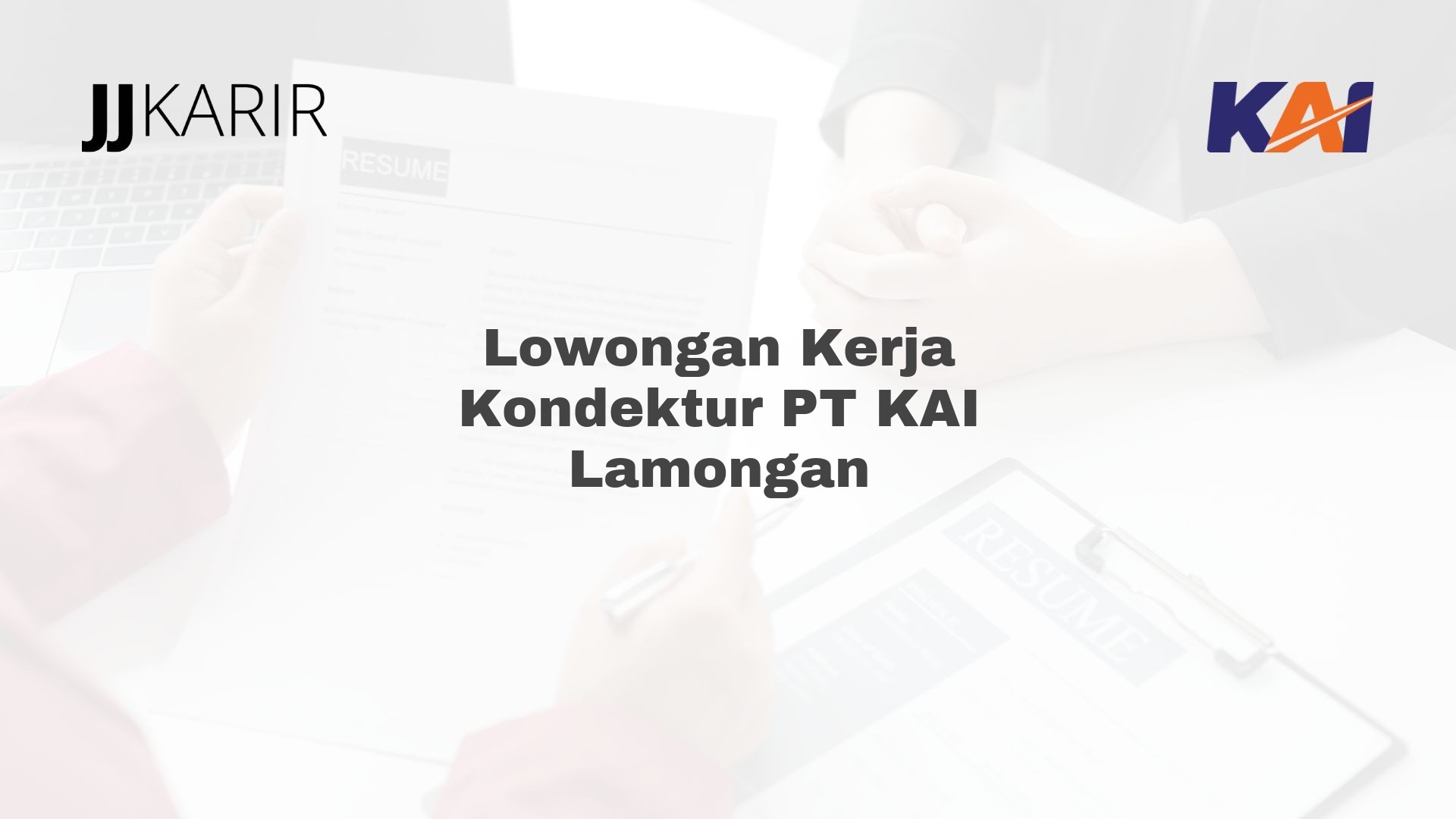 Lowongan Kerja Kondektur PT KAI Lamongan