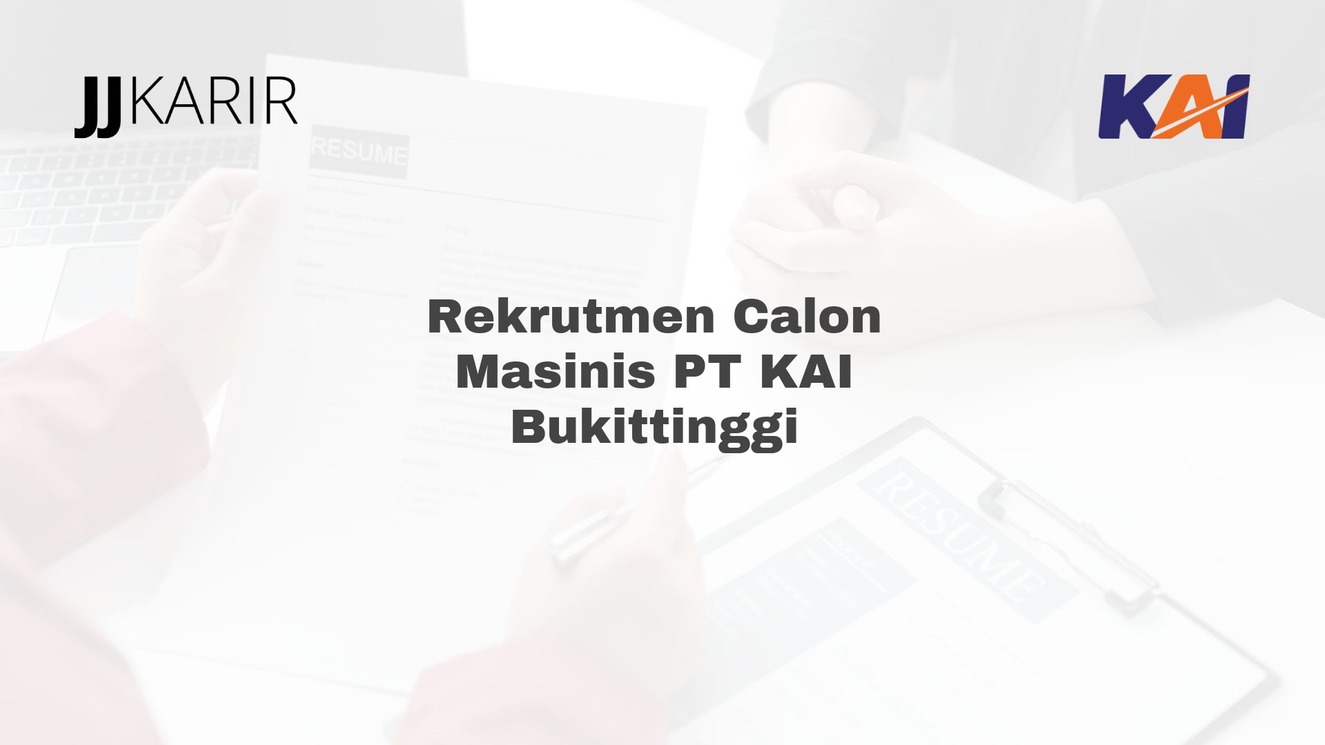 Rekrutmen Calon Masinis PT KAI Bukittinggi