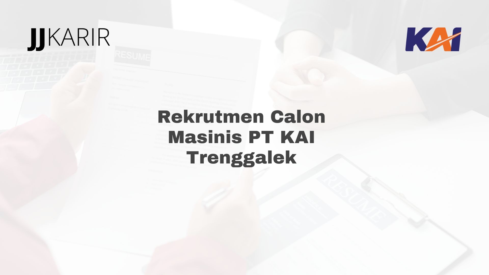 Rekrutmen Calon Masinis PT KAI Trenggalek