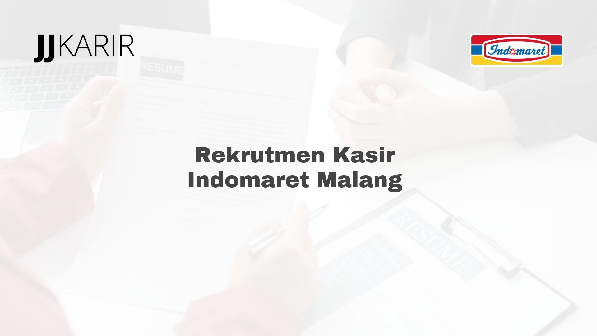 Rekrutmen Kasir Indomaret Malang